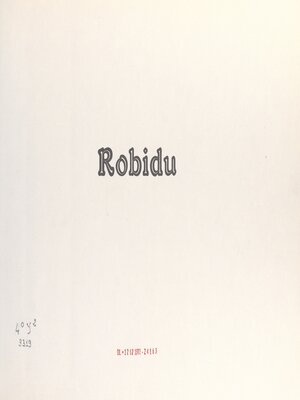 cover image of Robidu